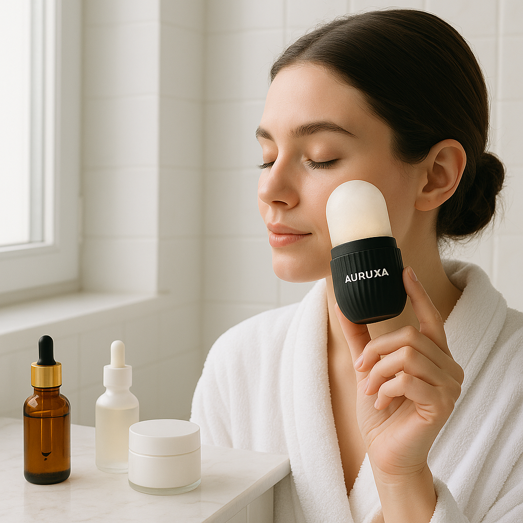Auruxa™ Ice Face Roller – Refresh, Soothe & Glow